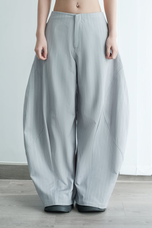Bunny Hill Luft Pants (Grey Blue Stripes) (Pre-order) - Em Clothing