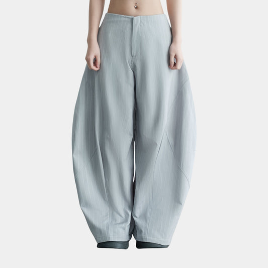 Bunny Hill Luft Pants (Grey Blue Stripes) (Pre-order) - Em Clothing