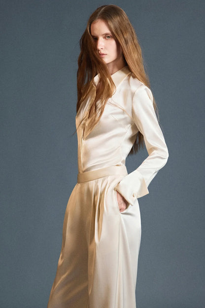 Huong Boutique Lush Silk Shirt