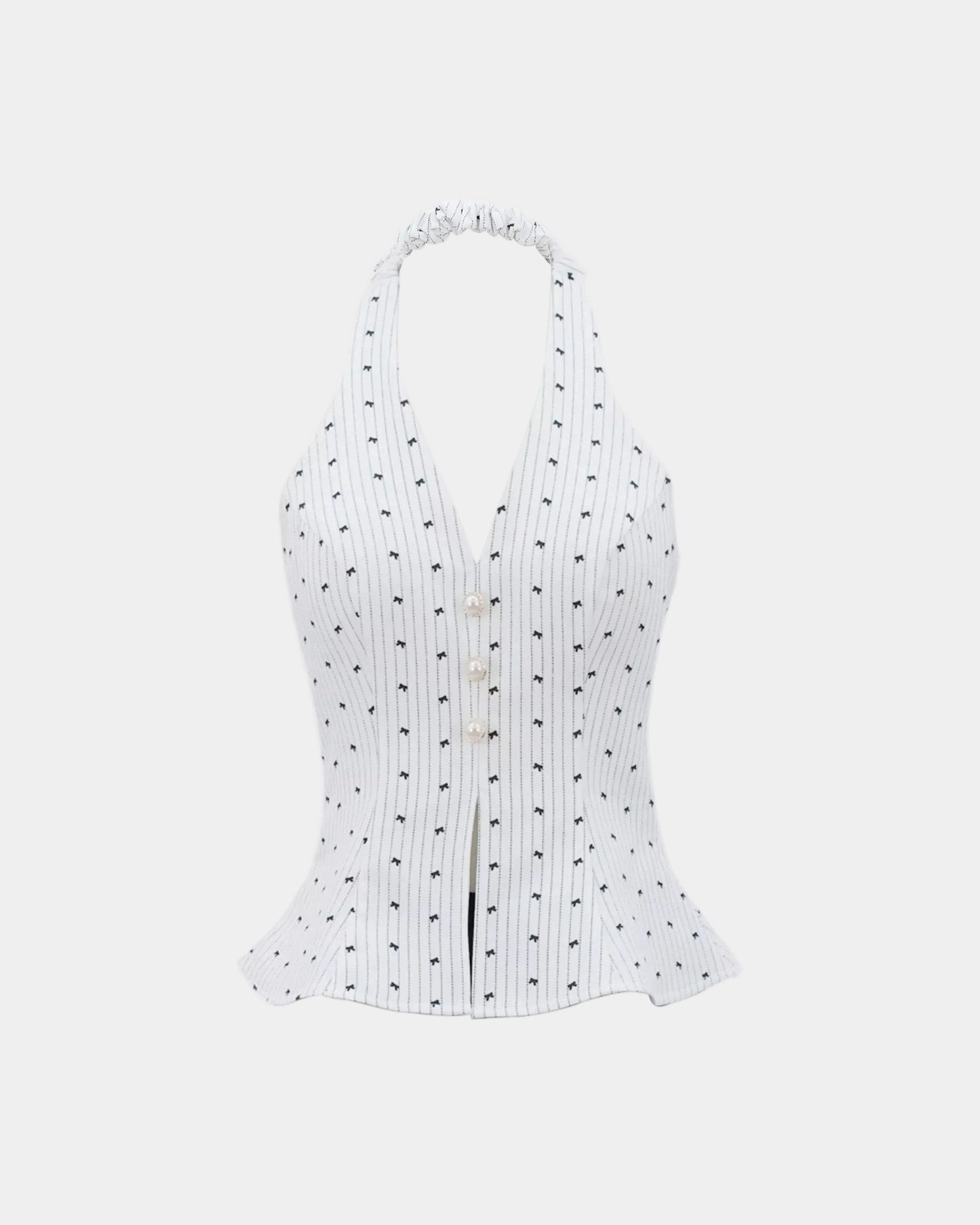 Ceci Maisie Top - Bow Snowbell
