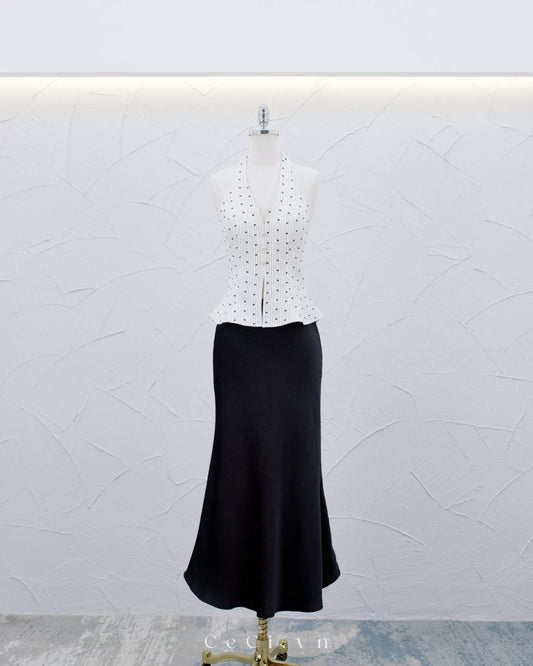 Ceci Maisie Top - Bow Snowbell