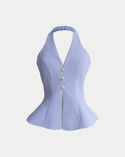 Ceci Maisie Top - Deep Bluebell