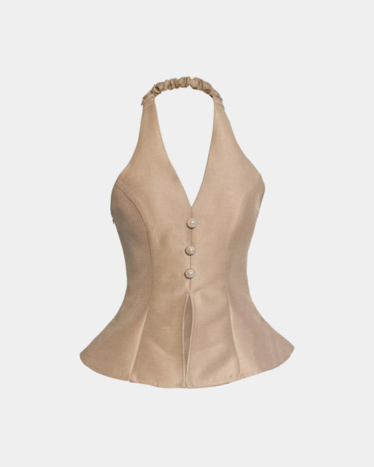 Ceci Maisie Top - Golden Shimmer