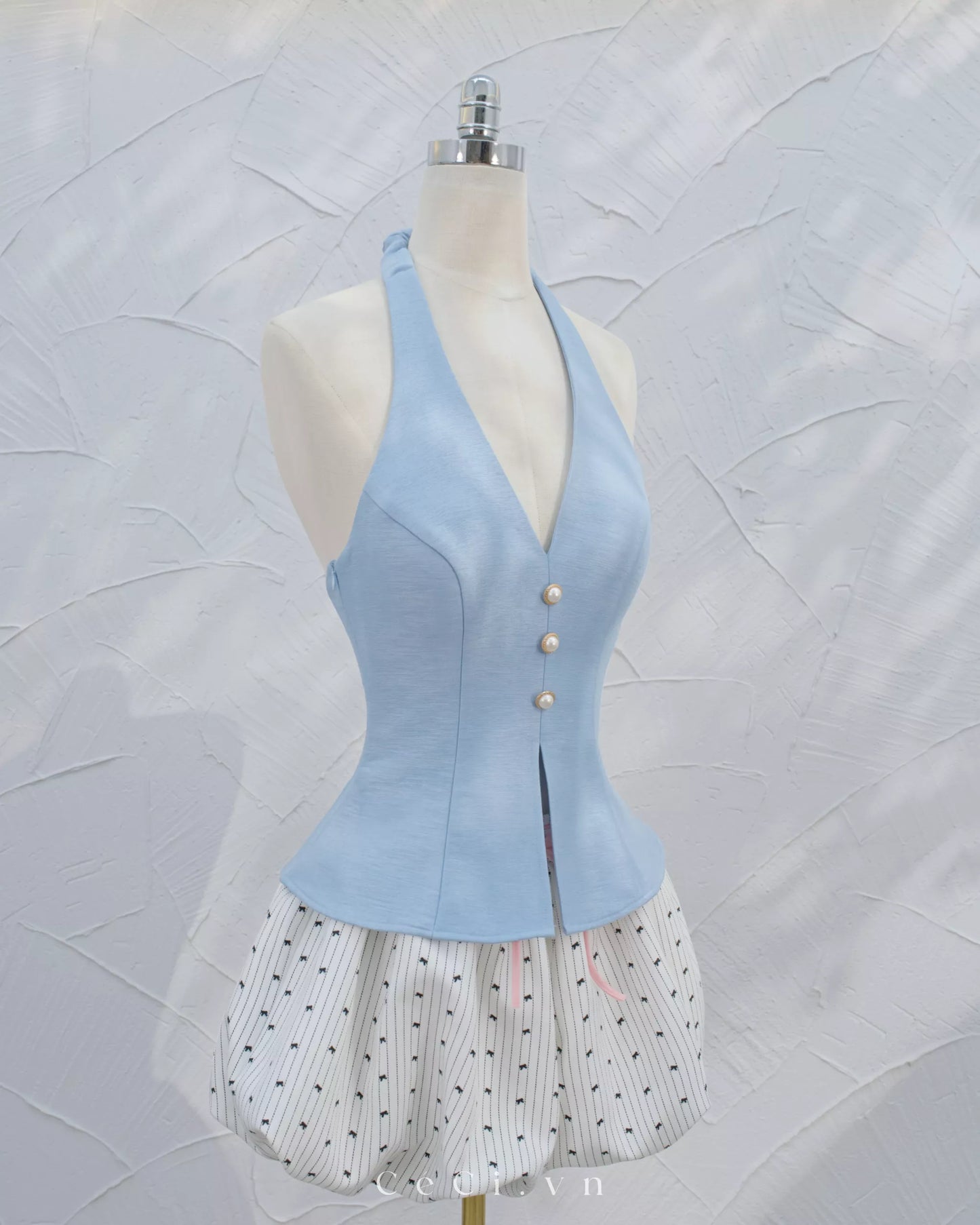 Ceci Maisie Top - Ocean Pearl