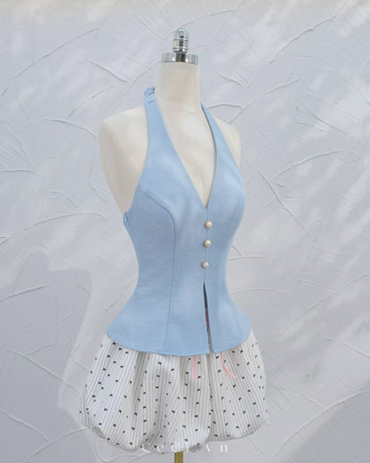 Ceci Maisie Top - Ocean Pearl