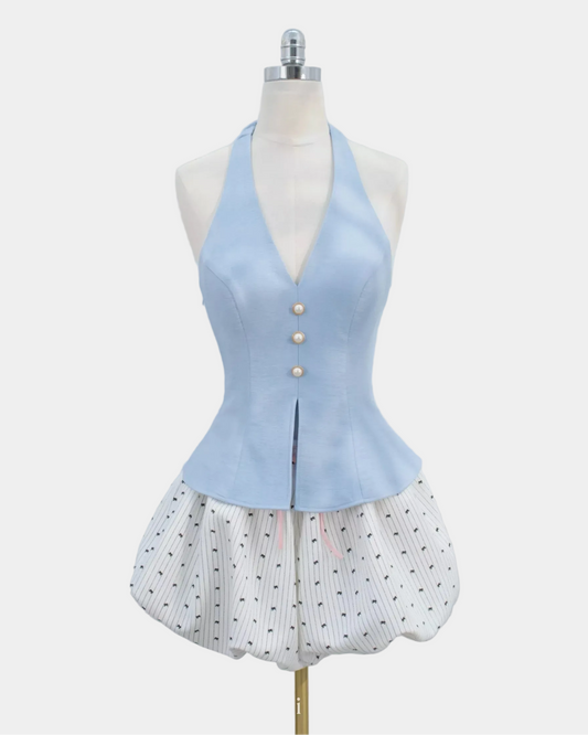Ceci Maisie Top - Ocean Pearl