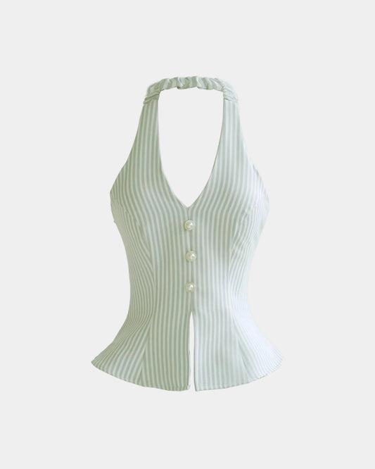 Ceci Maisie Top - Olivebell Mist
