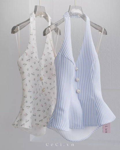 Ceci Maisie Top - Pearl Fleur