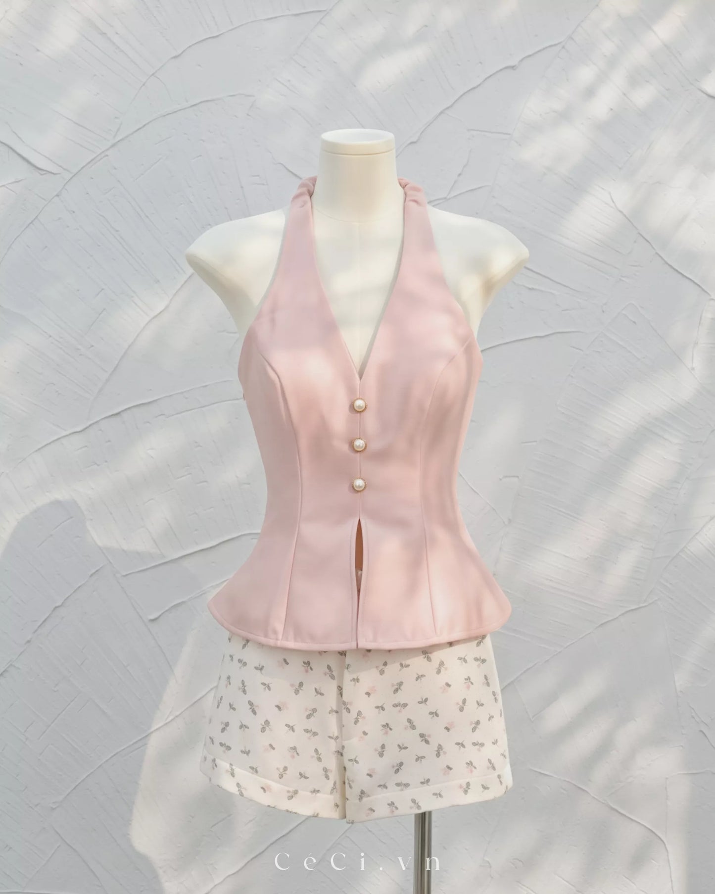 Ceci Maisie Top - Pink Shimmer