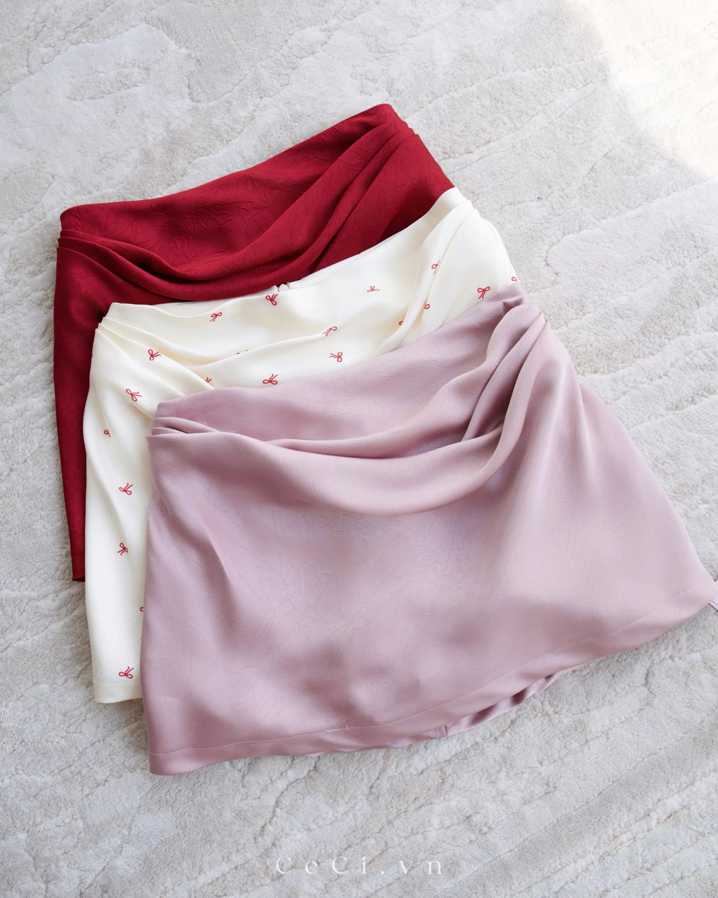 Ceci Mona Skirt - Burgundy Noir