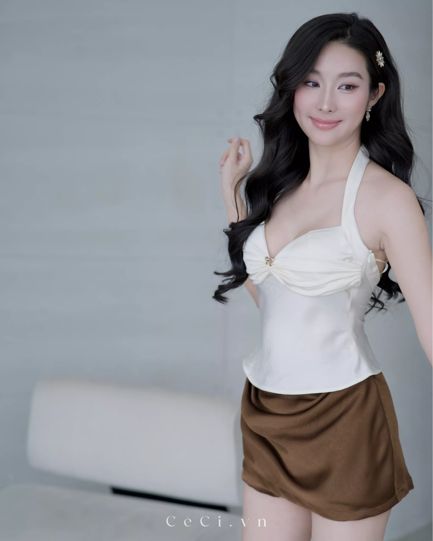 Ceci Mona Skirt - Mocha Allure