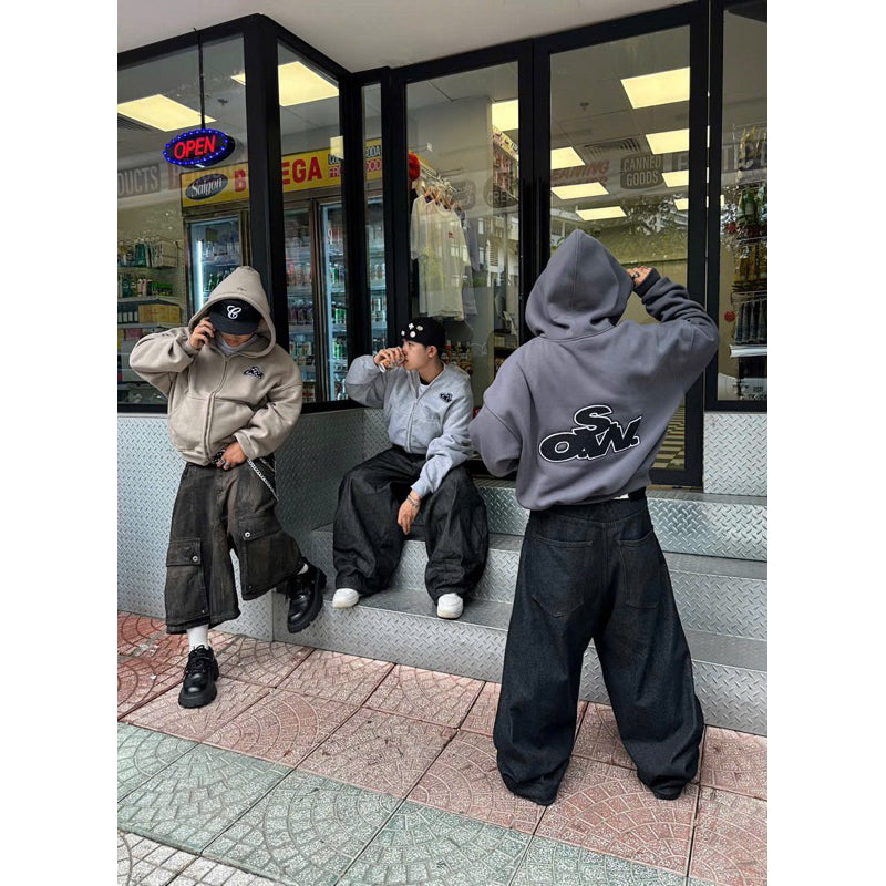 WHOSE Muffin Zip-Up Hoodie (With Inner Pocket)
