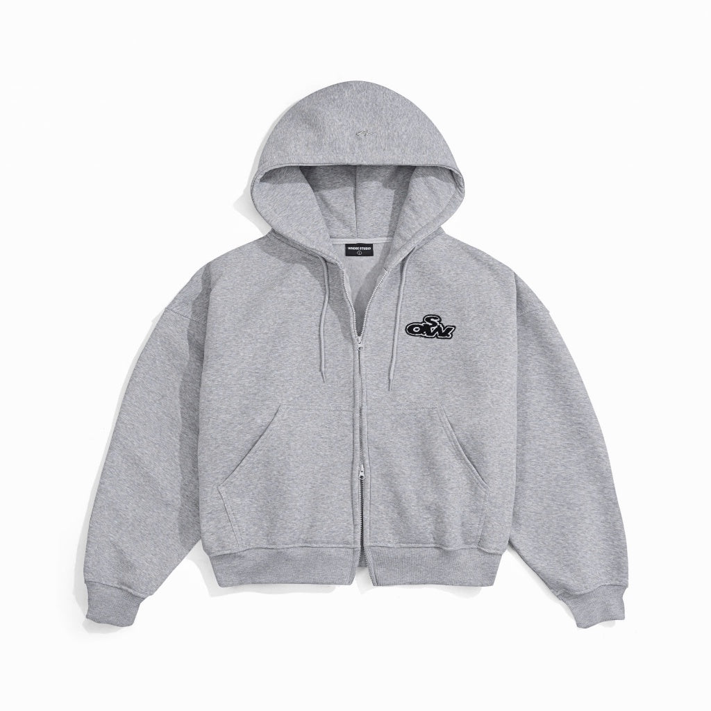 WHOSE Muffin Zip-Up Hoodie (With Inner Pocket)