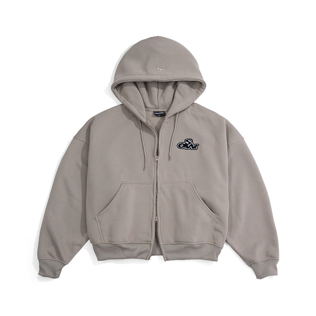 WHOSE Muffin Zip-Up Hoodie (With Inner Pocket)
