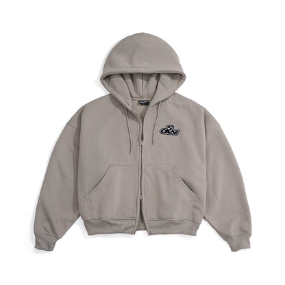 WHOSE Muffin Zip-Up Hoodie (With Inner Pocket)