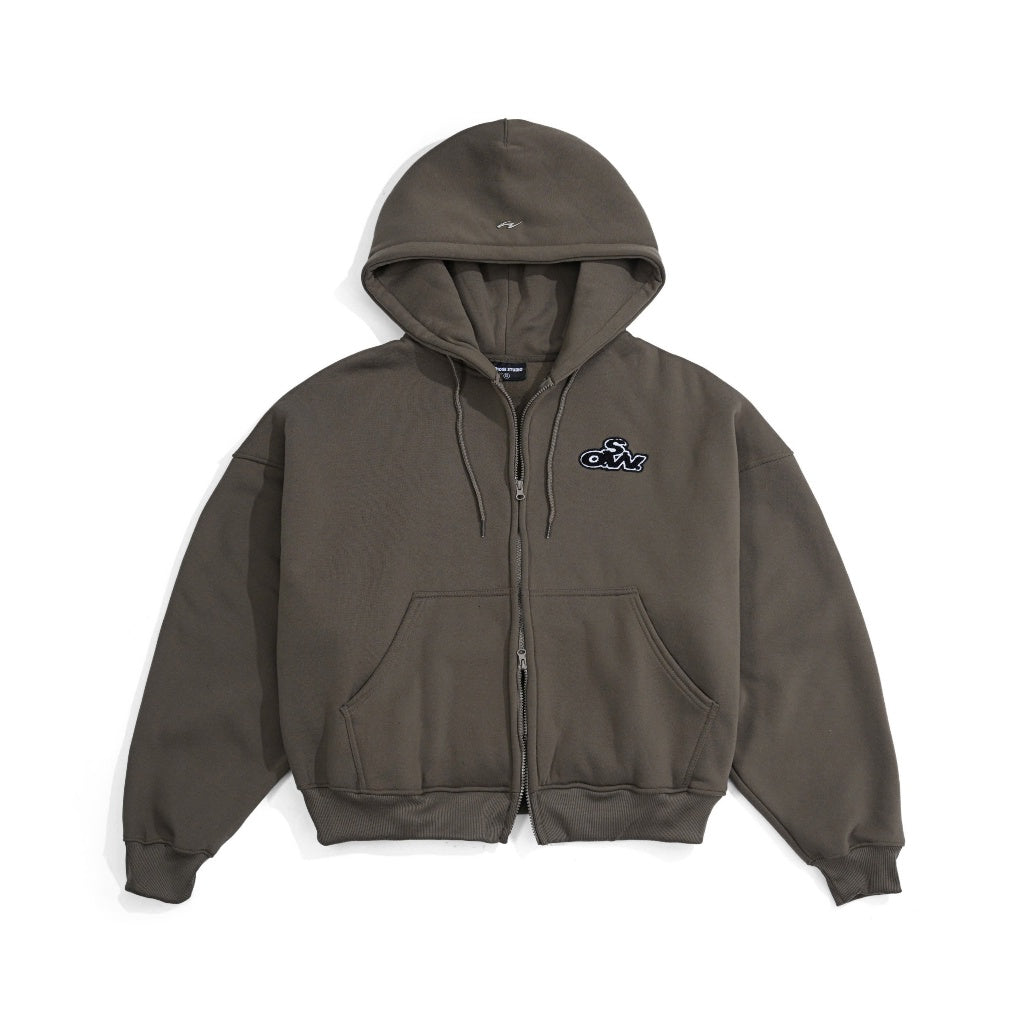WHOSE Muffin Zip-Up Hoodie (With Inner Pocket)