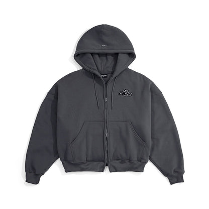 WHOSE Muffin Zip-Up Hoodie (With Inner Pocket)