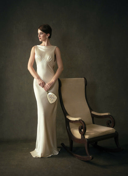 Kisserine Madeleine Dress - Ivory White