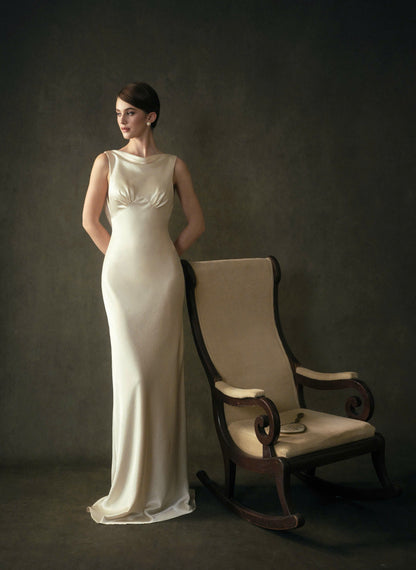 Kisserine Madeleine Dress - Ivory White