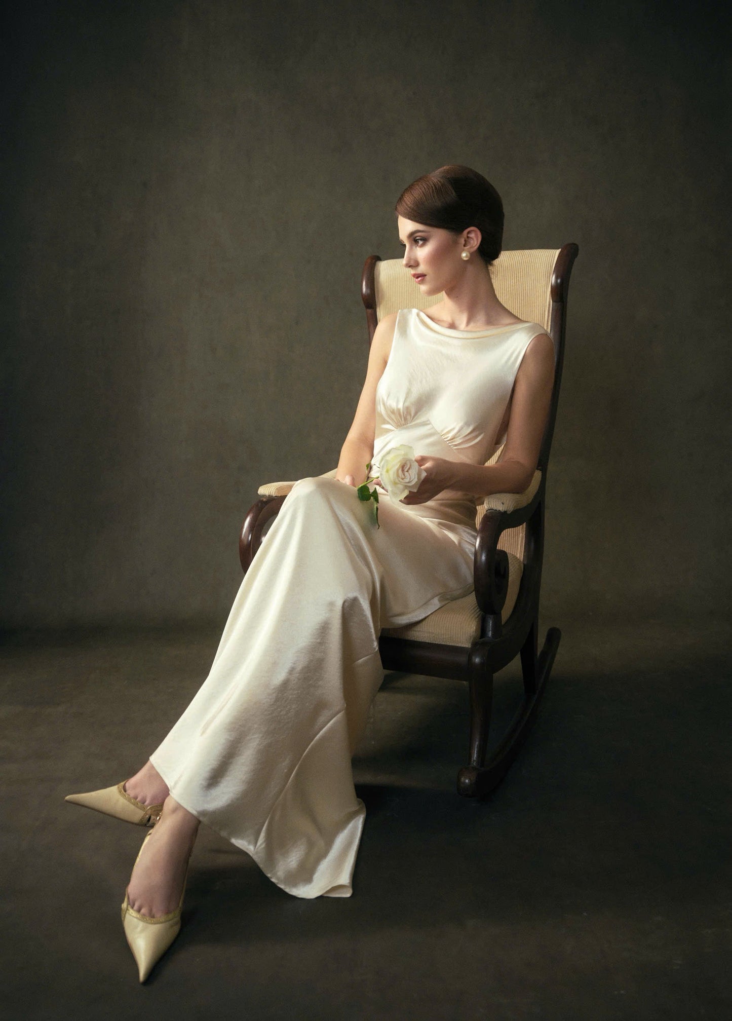 Kisserine Madeleine Dress - Ivory White