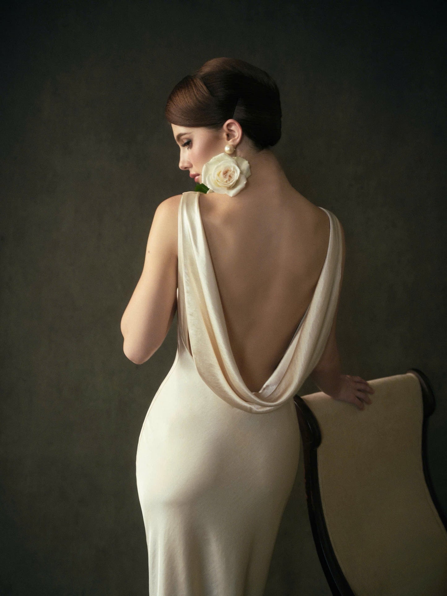 Kisserine Madeleine Dress - Ivory White