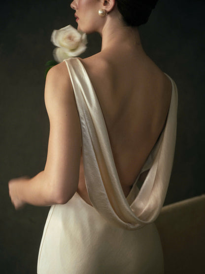Kisserine Madeleine Dress - Ivory White