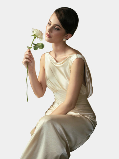 Kisserine Madeleine Dress - Ivory White