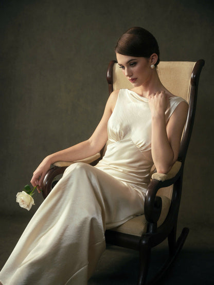 Kisserine Madeleine Dress - Ivory White