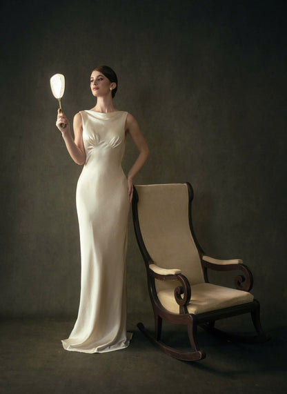 Kisserine Madeleine Dress - Ivory White