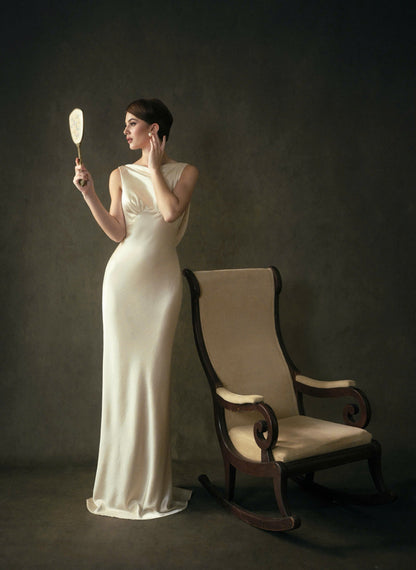 Kisserine Madeleine Dress - Ivory White