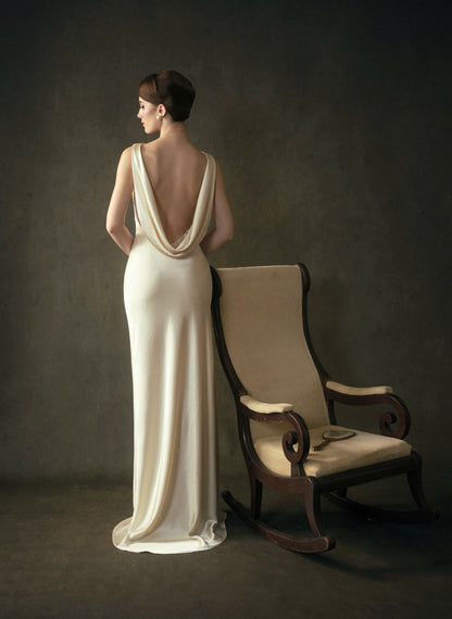 Kisserine Madeleine Dress - Ivory White
