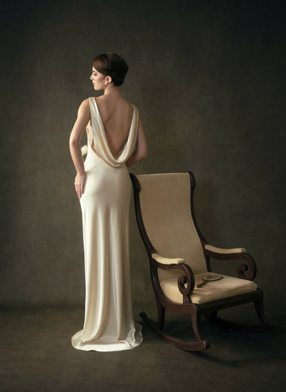 Kisserine Madeleine Dress - Ivory White