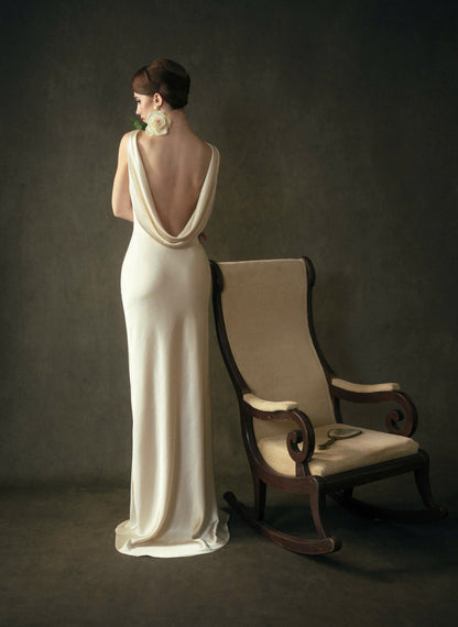 Kisserine Madeleine Dress - Ivory White