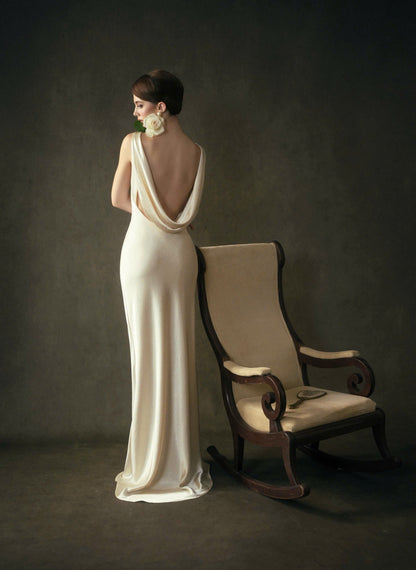 Kisserine Madeleine Dress - Ivory White