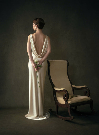 Kisserine Madeleine Dress - Ivory White