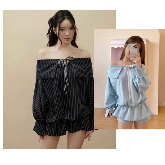 Aguja Maimei Off-Shoulder Bubble Dress (Pre-order)