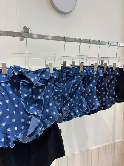 Mieufashionista Denim Tube Top Mane