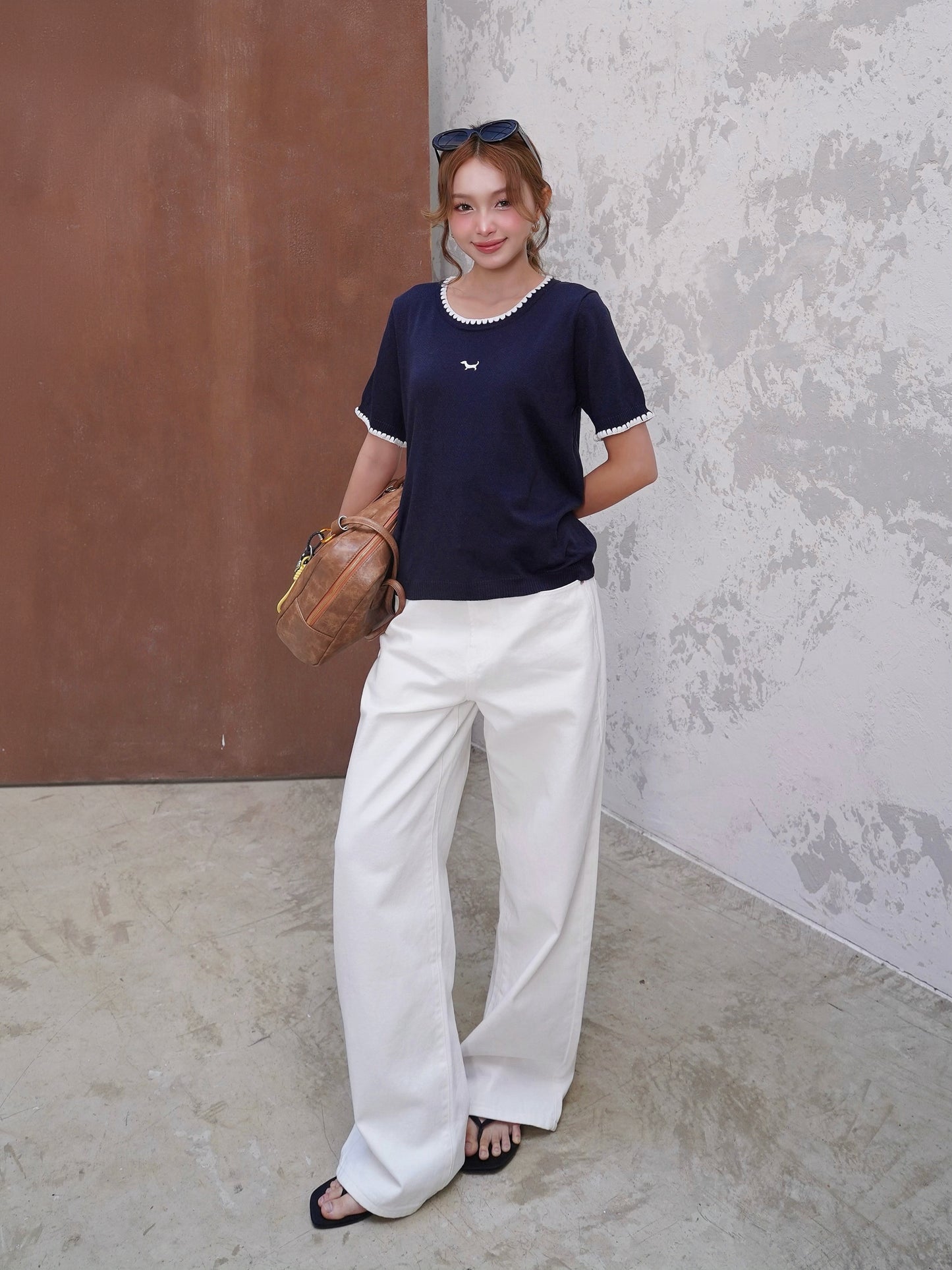 Mieufashionista Marcus White Wide Jeans