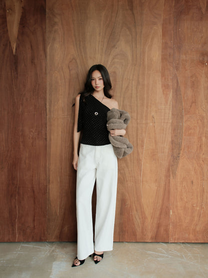 Mieufashionista Marcus White Wide Jeans
