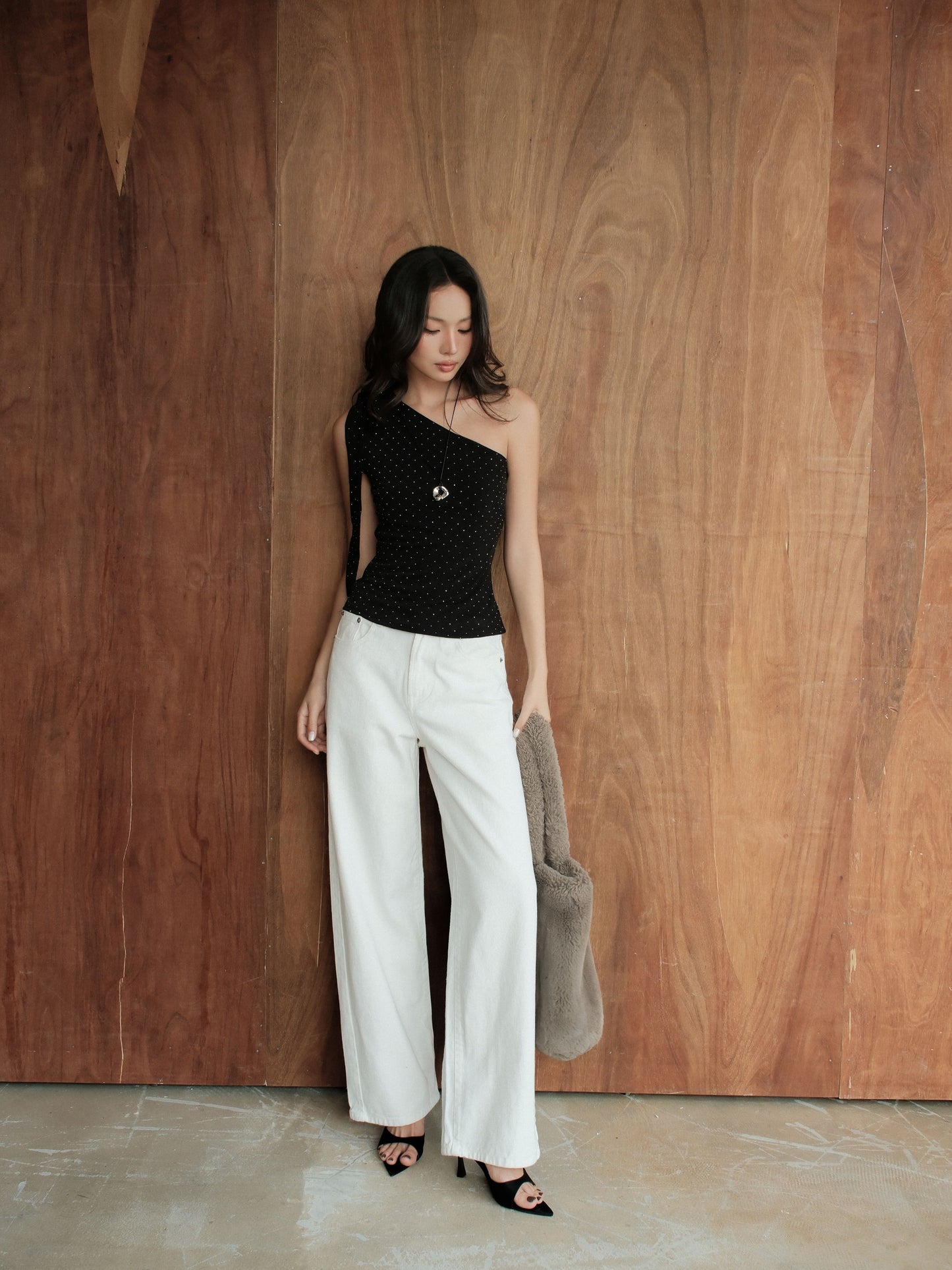 Mieufashionista Marcus White Wide Jeans