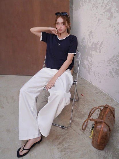 Mieufashionista Marcus White Wide Jeans