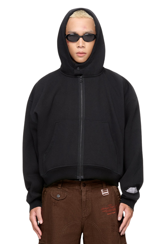 The Beuter Matte Black Boxy Zip