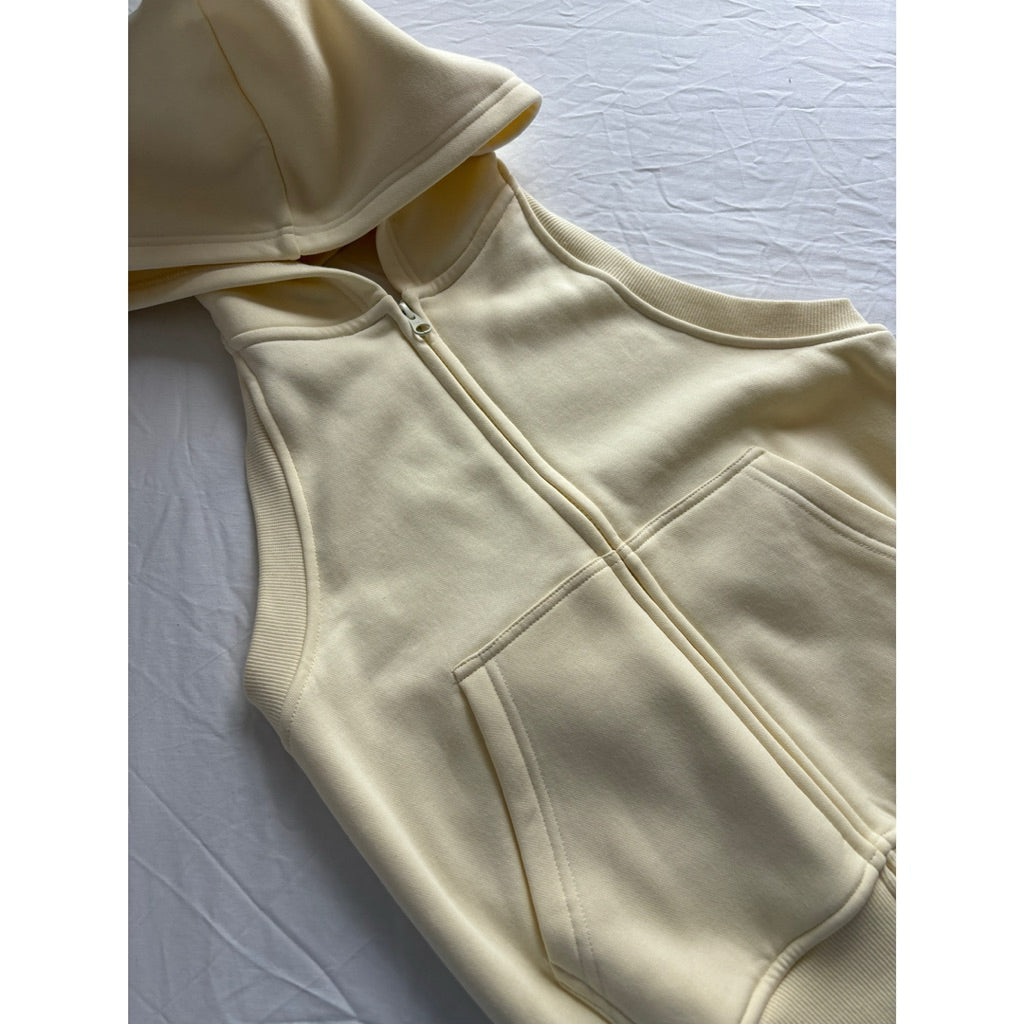 61__comfy Mbh061 Backless Hoodie With Zipper