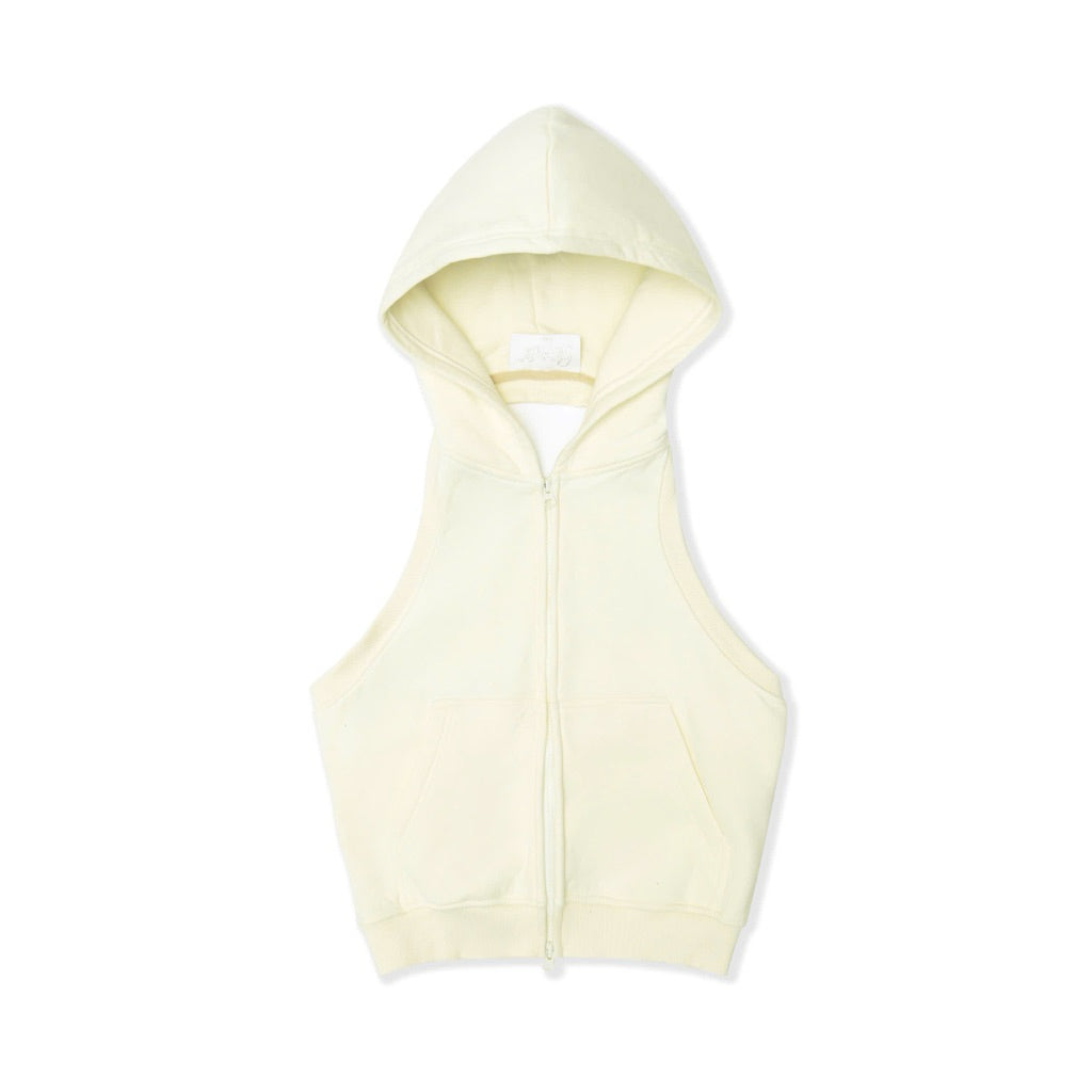 61__comfy Mbh061 Backless Hoodie With Zipper