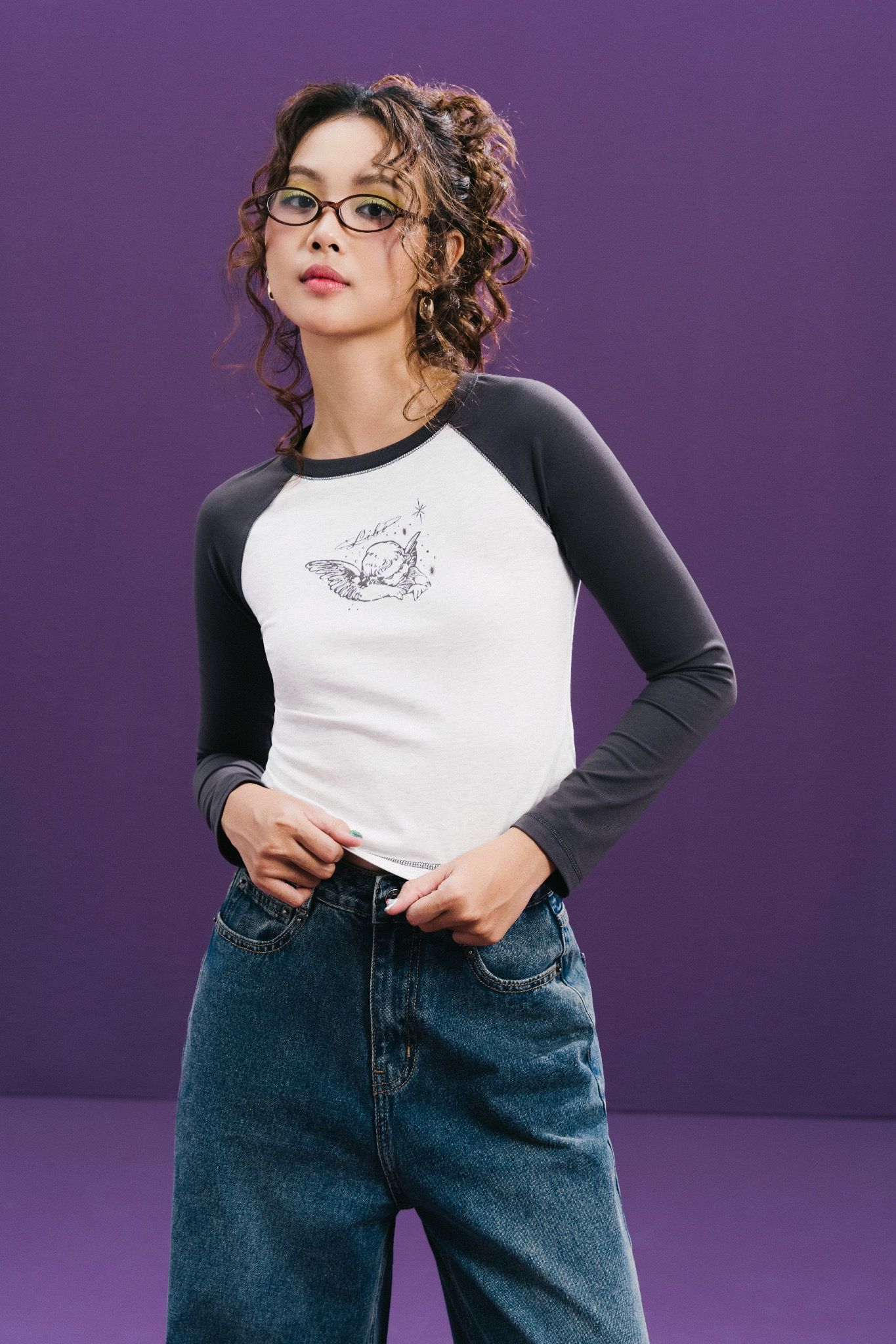 Libe Medium Blue High Waisted Wide Leg Jeans (Pre-order)