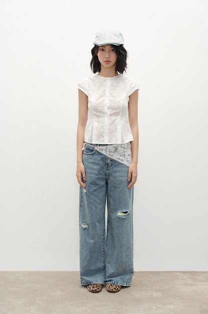 Libe Medium Blue Ripped Jeans (Pre-order)