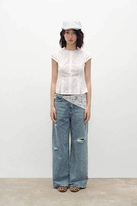 Libe Medium Blue Ripped Jeans (Pre-order)