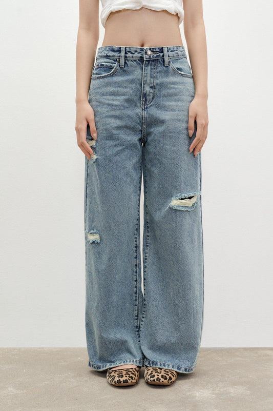 Libe Medium Blue Ripped Jeans (Pre-order)