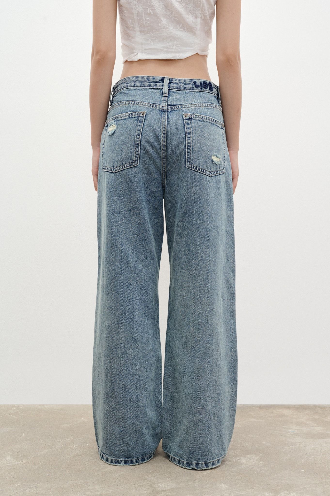 Libe Medium Blue Ripped Jeans (Pre-order)