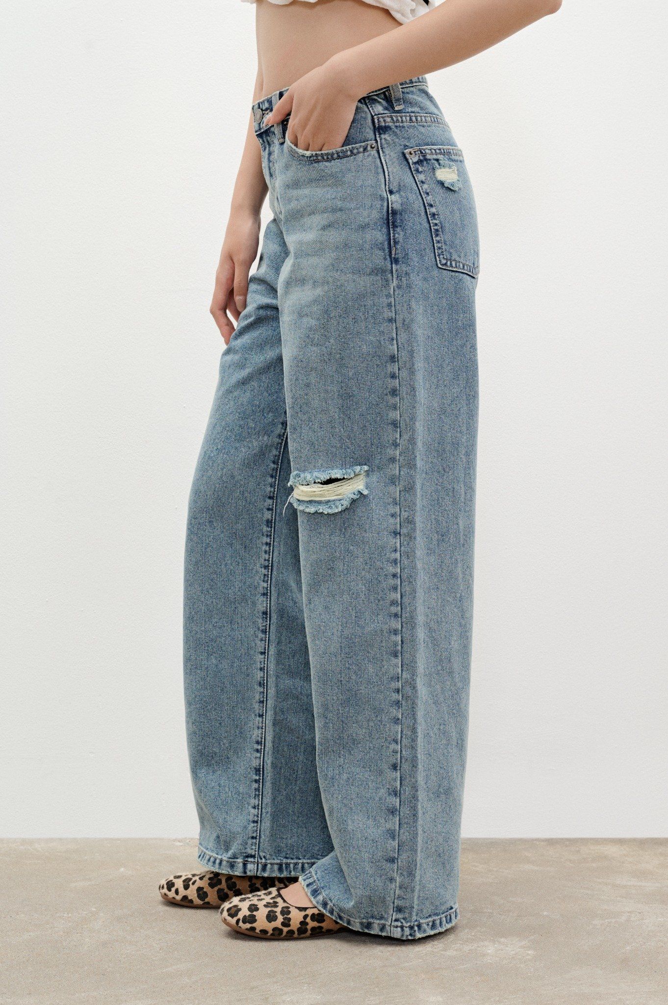 Libe Medium Blue Ripped Jeans (Pre-order)